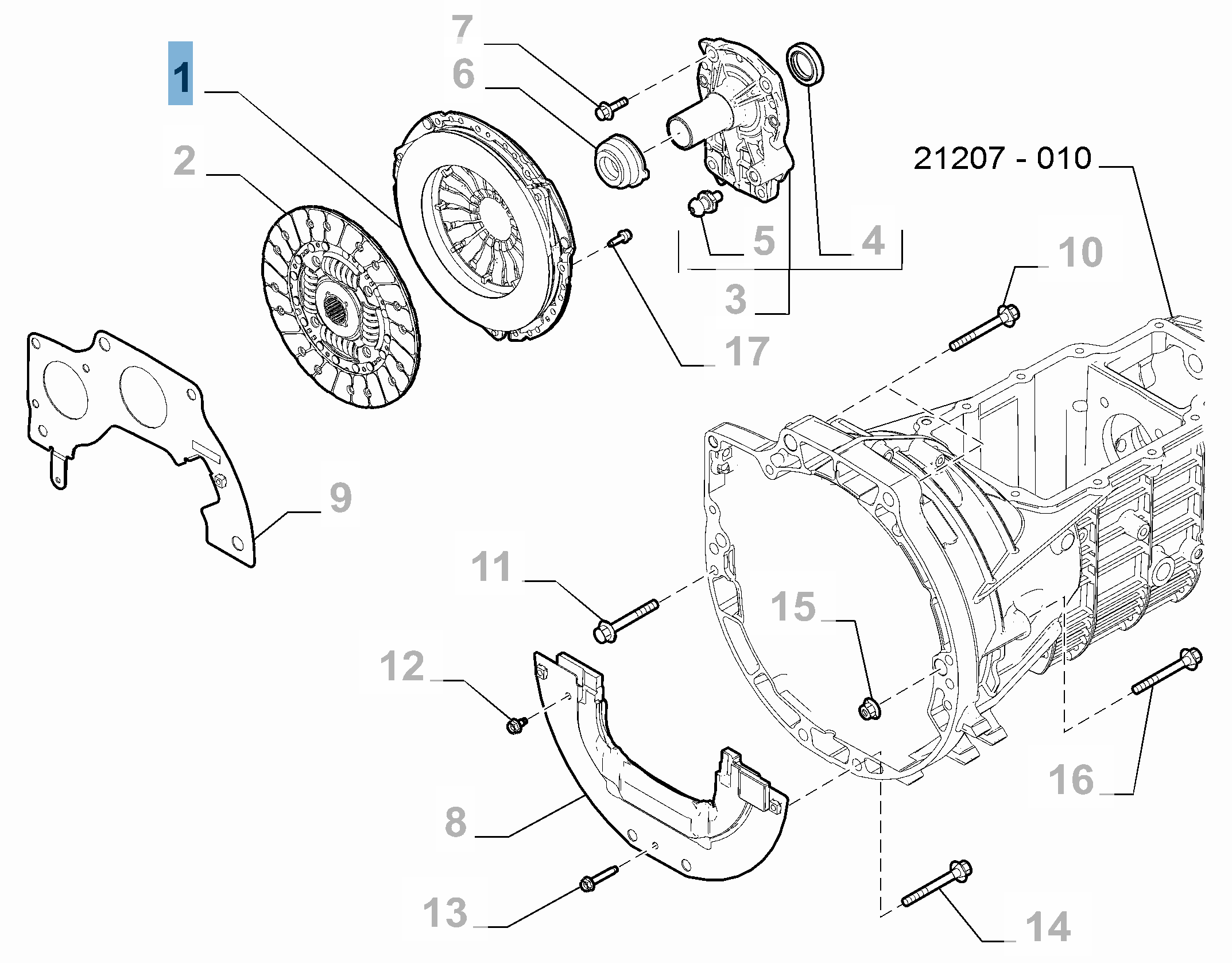 Kit embrayage (plateau de pression) pour Fiat 124 Spider  undefined
