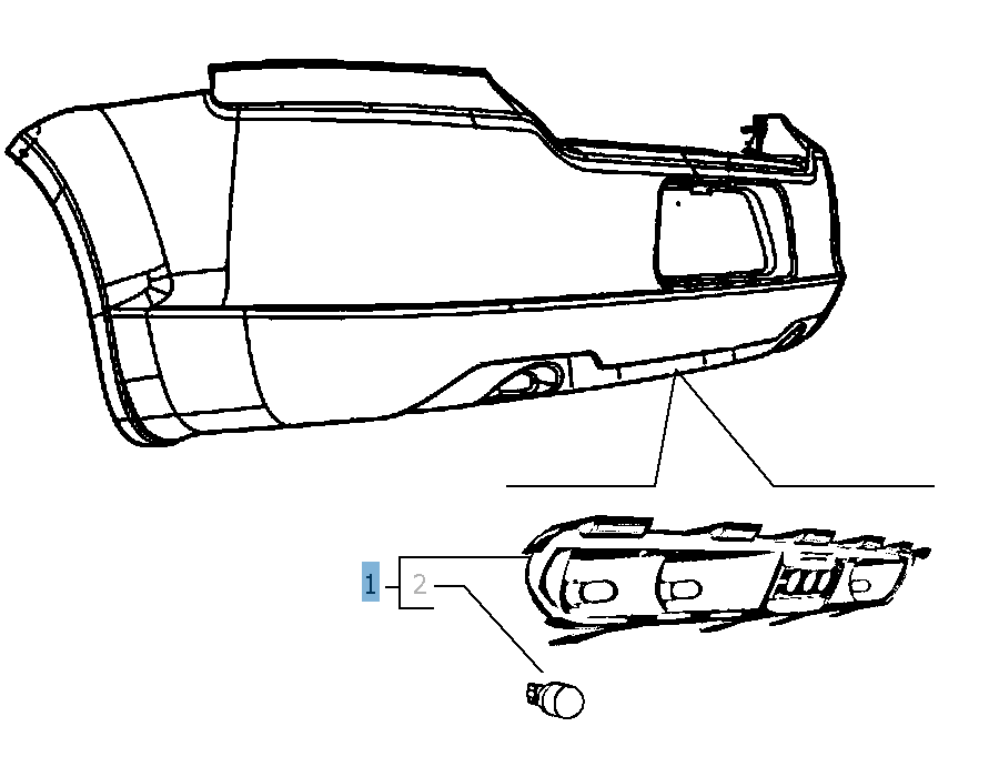 Fanale retromarcia per Lancia Flavia  undefined