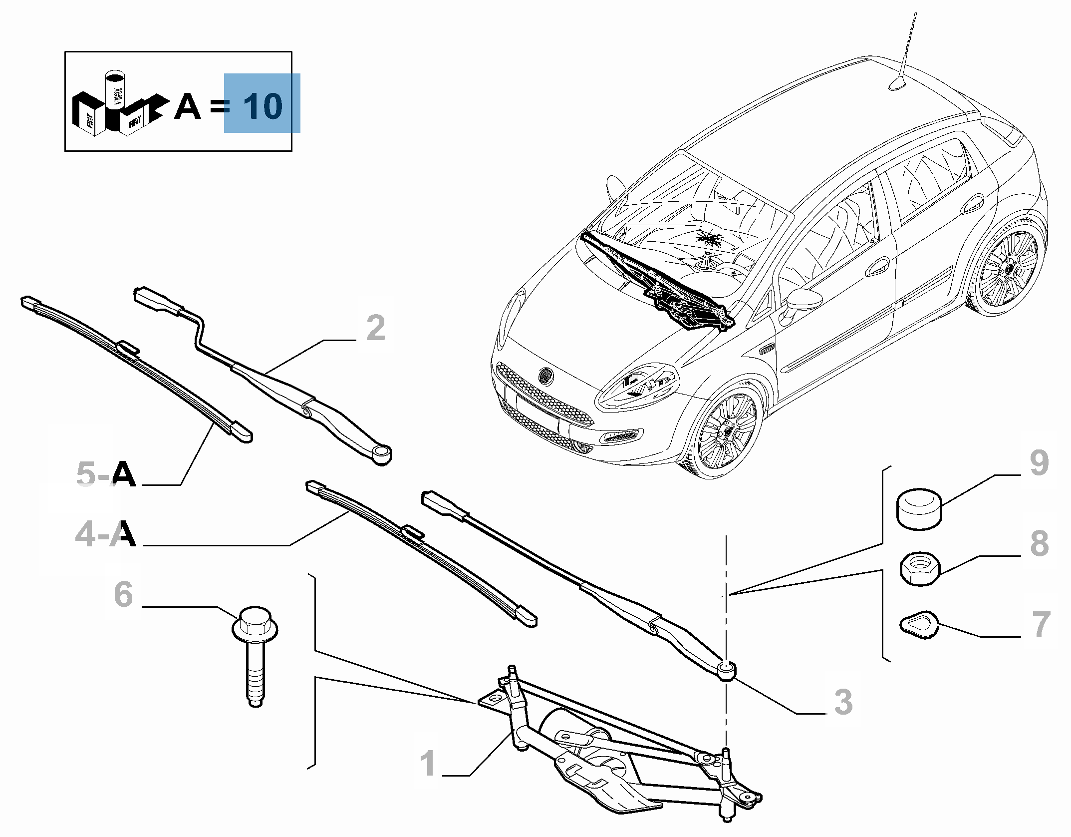 Frontal Windscreen Wiper Blades (Set of 2)  undefined