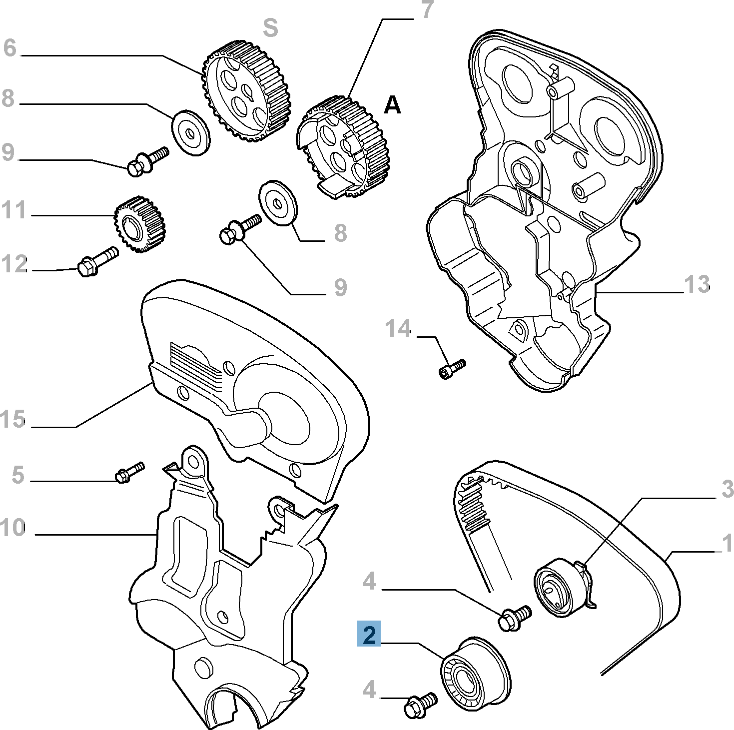 Tendeur de courroie fixe  undefined