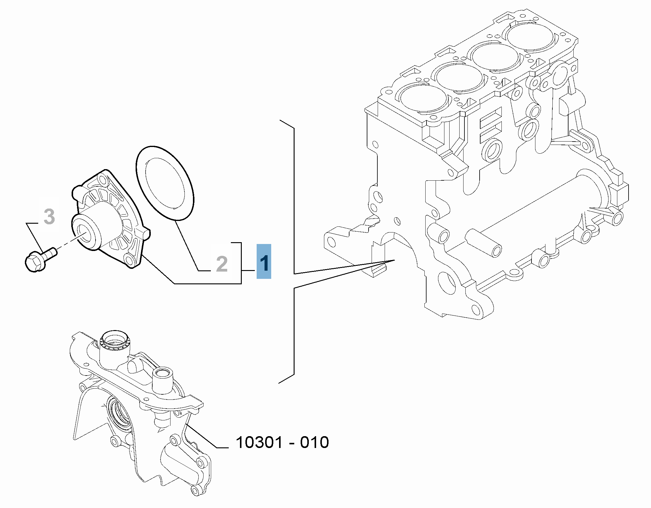 Pompe à eau avec joint  undefined