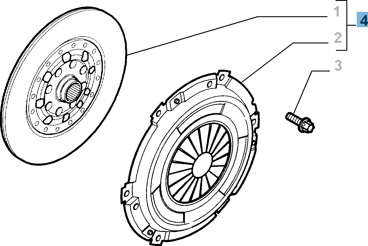 Kit embrague (plato y plato de presión) para Alfa Romeo  undefined