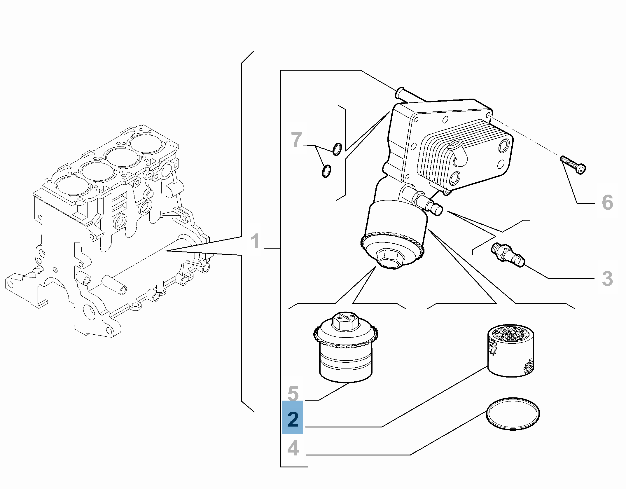Filtro del aceite  alfa-romeo