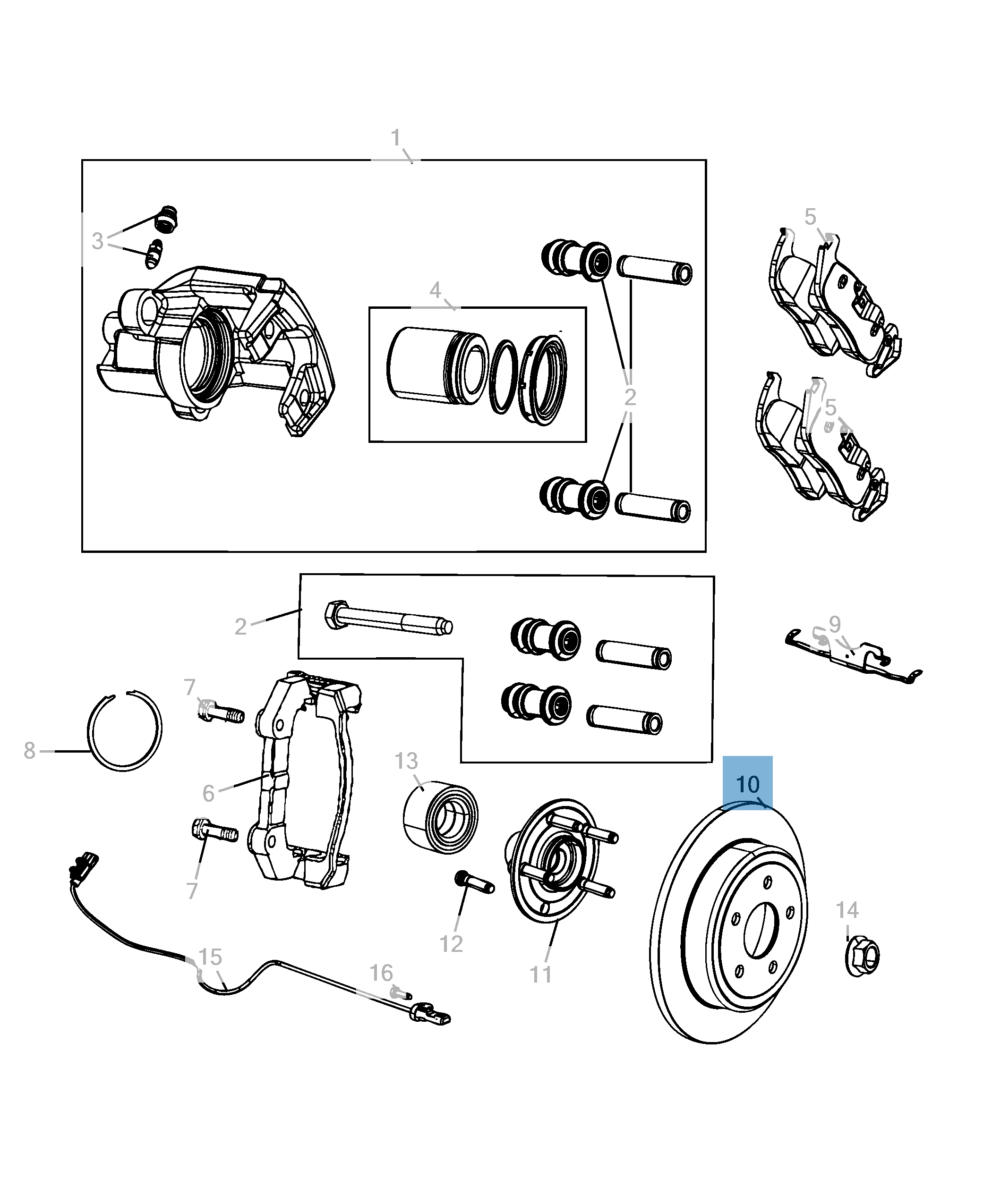 Disco freno posteriore per Jeep Grand Cherokee  undefined