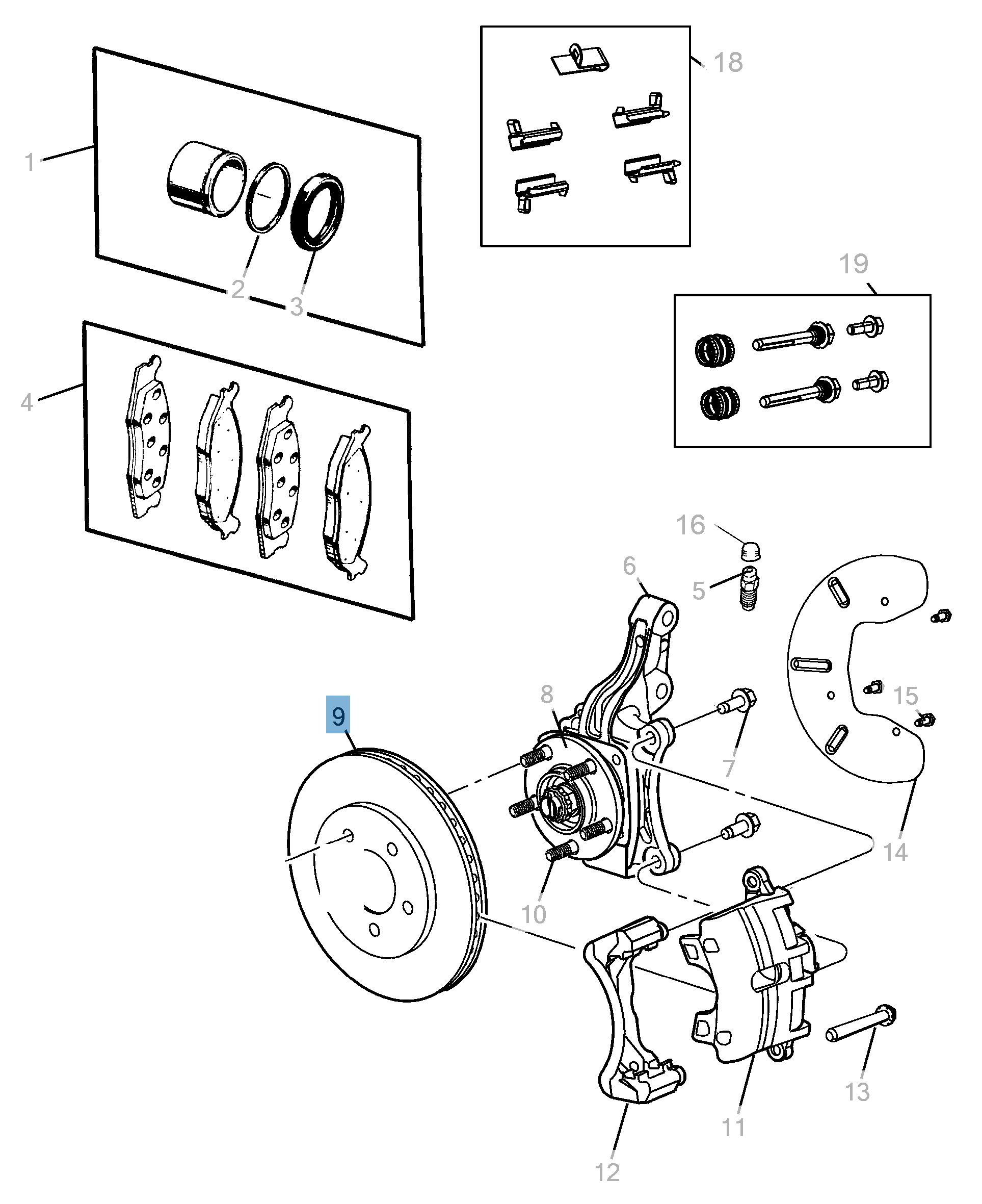 Disco freno anteriore  lancia