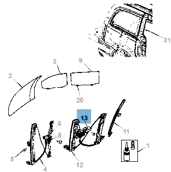 Alzacristallo per Lancia Voyager  undefined
