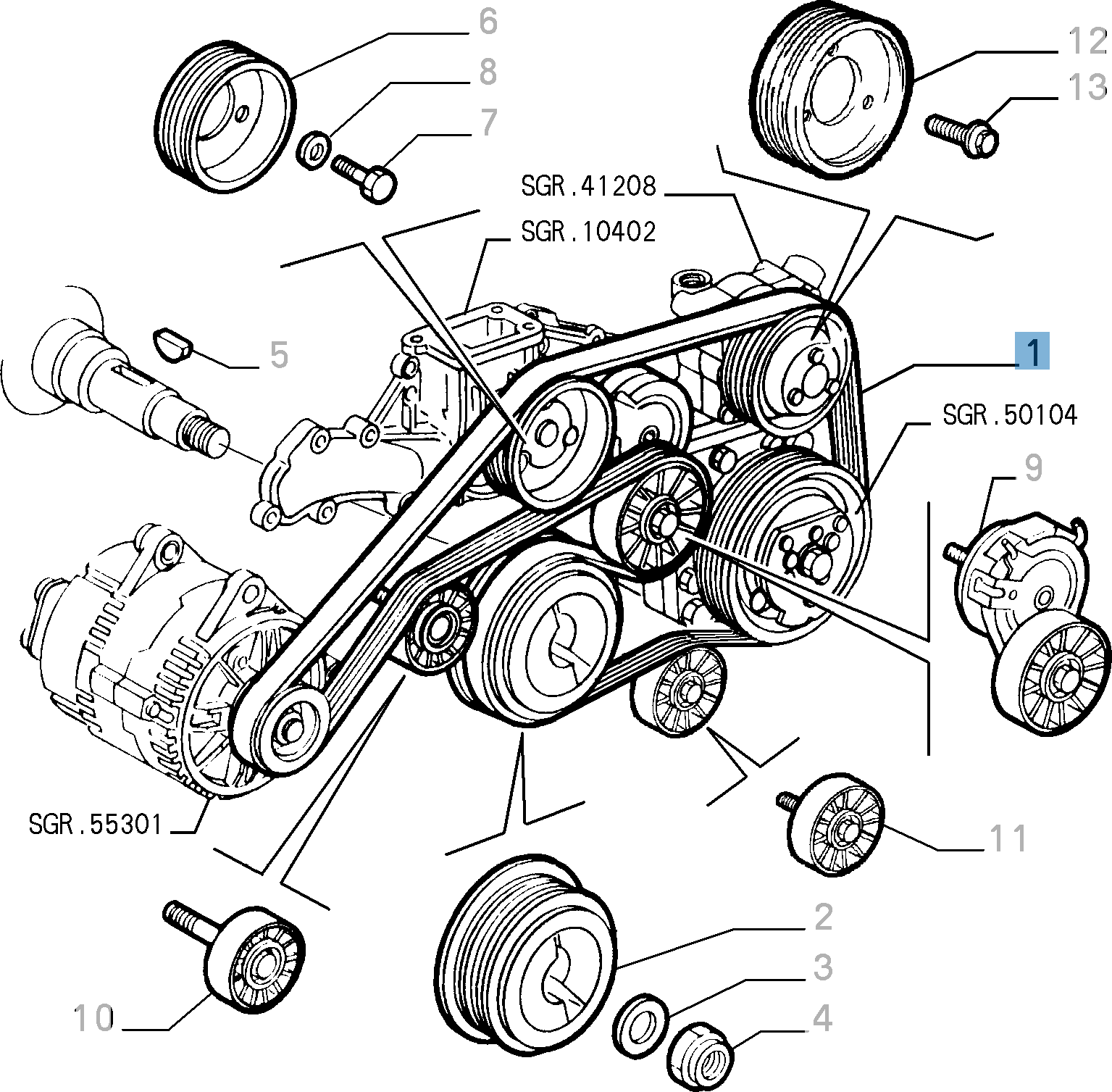Courroie Poly-V undefined