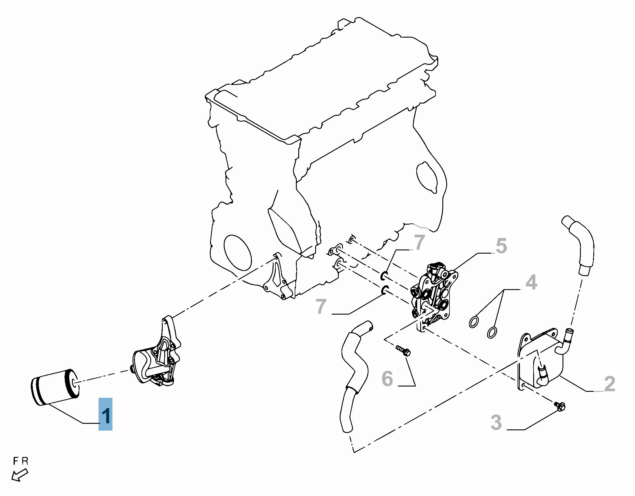 Oil filter for Fiat and Fiat Professional  fiat