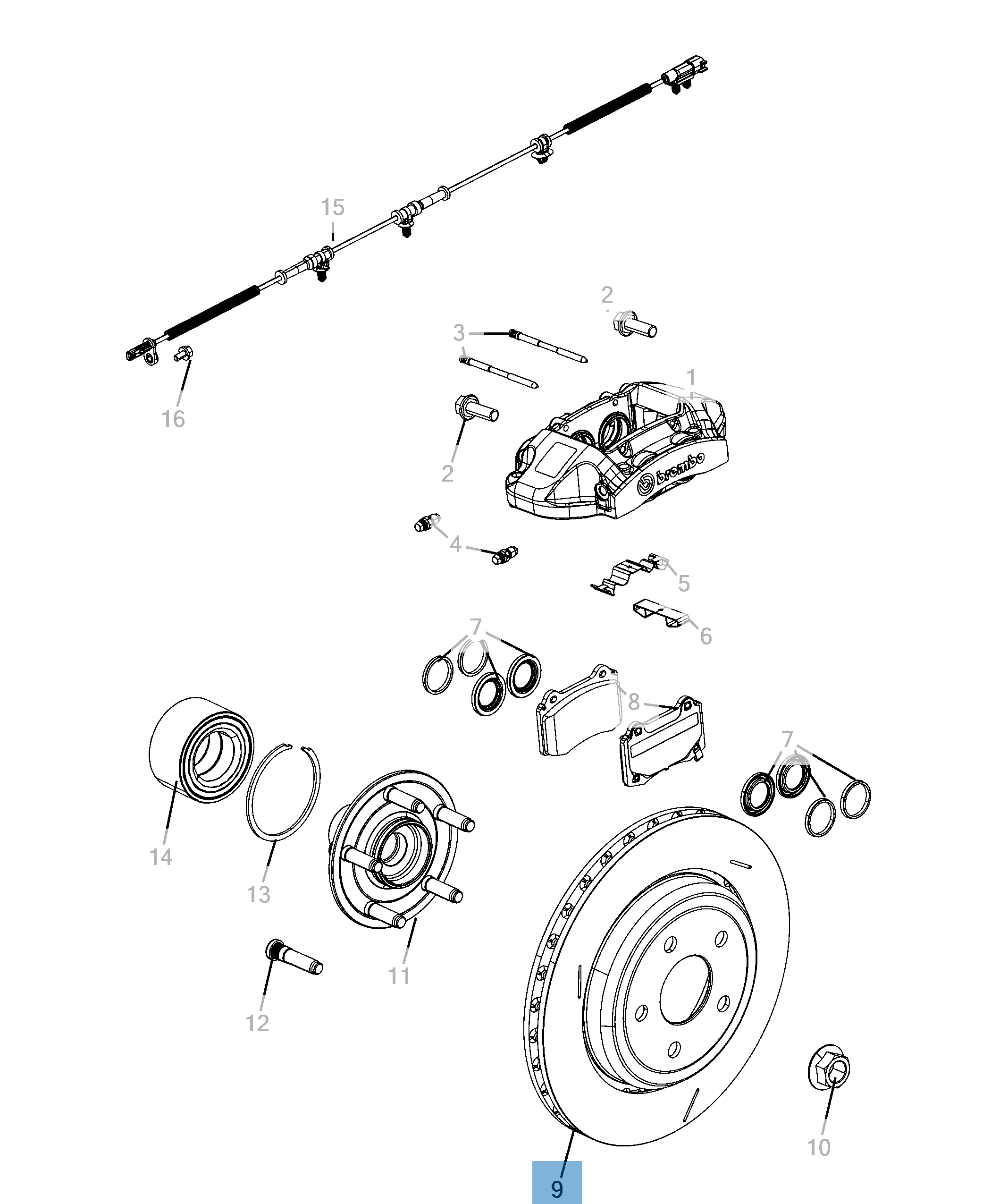 Disco freno posteriore per Durango & Grand Cherokee  undefined