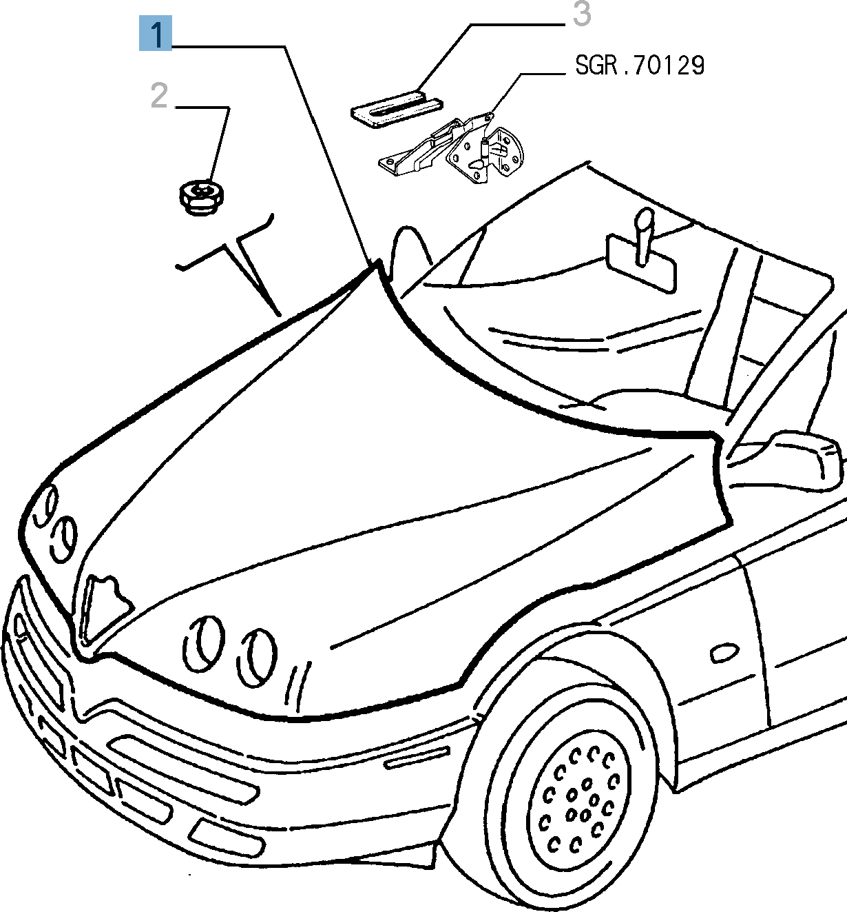 Capot pour Alfa Romeo GTV et Spider  undefined