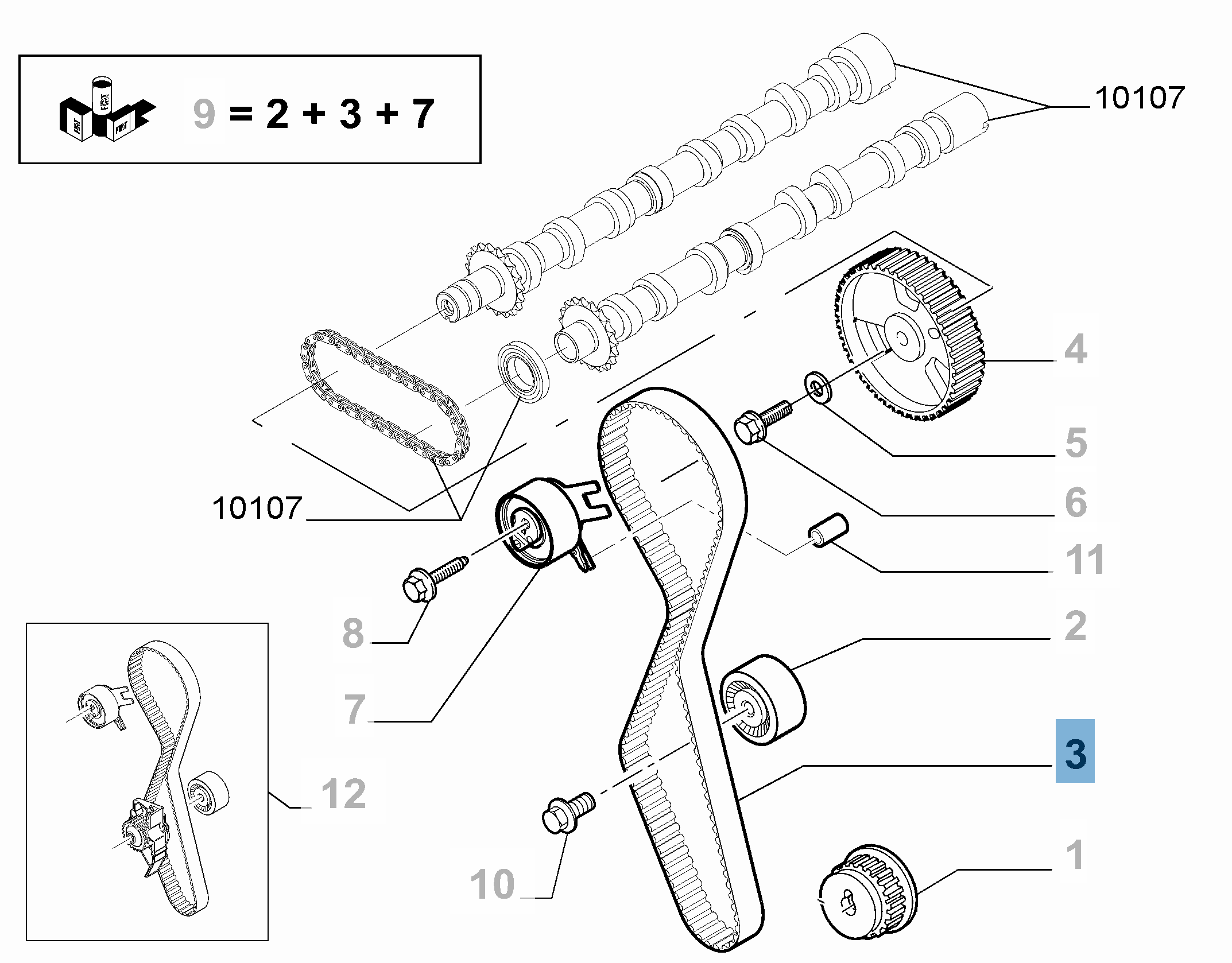 Cinghia di distribuzione con 116 denti undefined