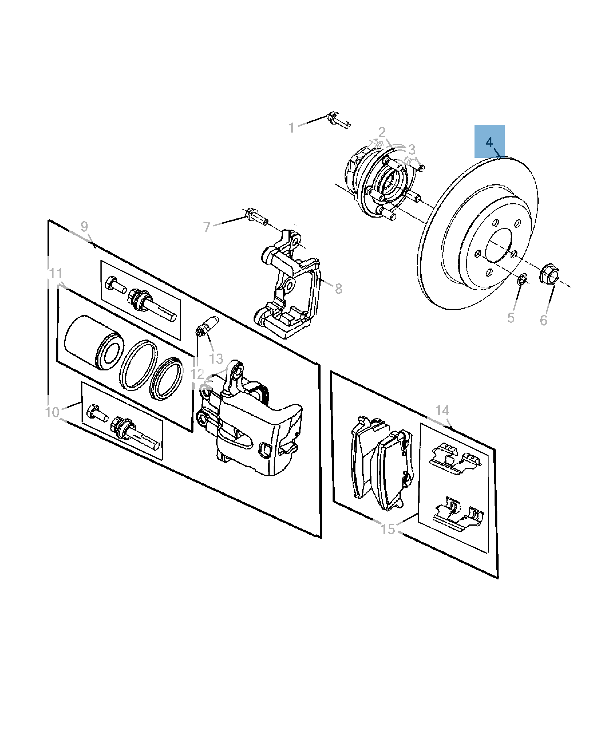 Disco freno posteriore  lancia