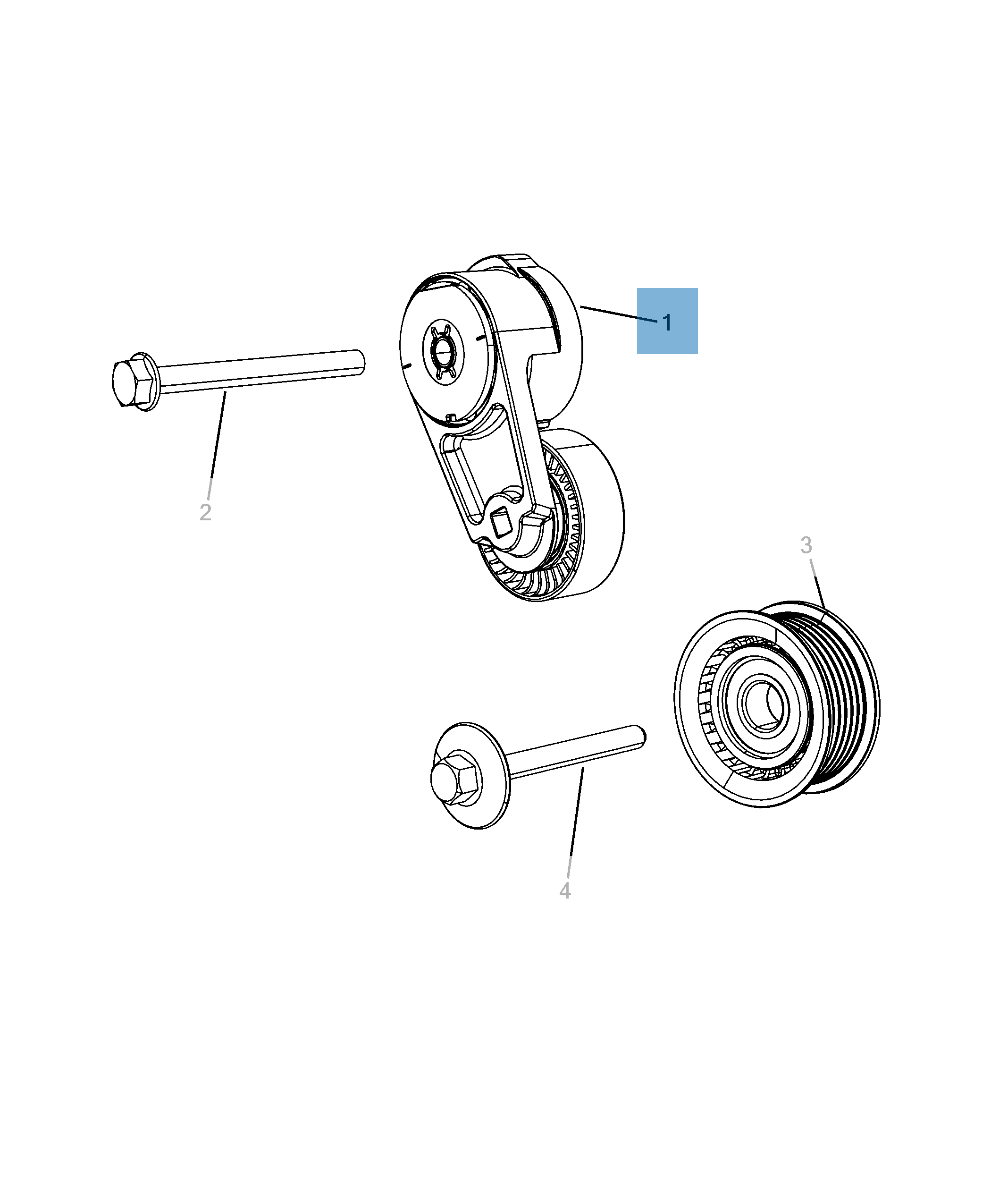 Tendeur de courroie réglable  undefined