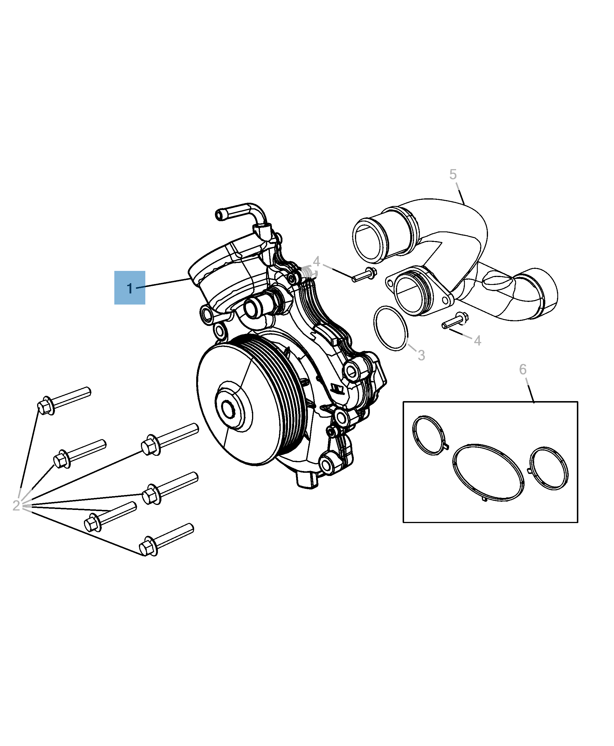 Pompa acqua per Jeep Grand Cherokee undefined