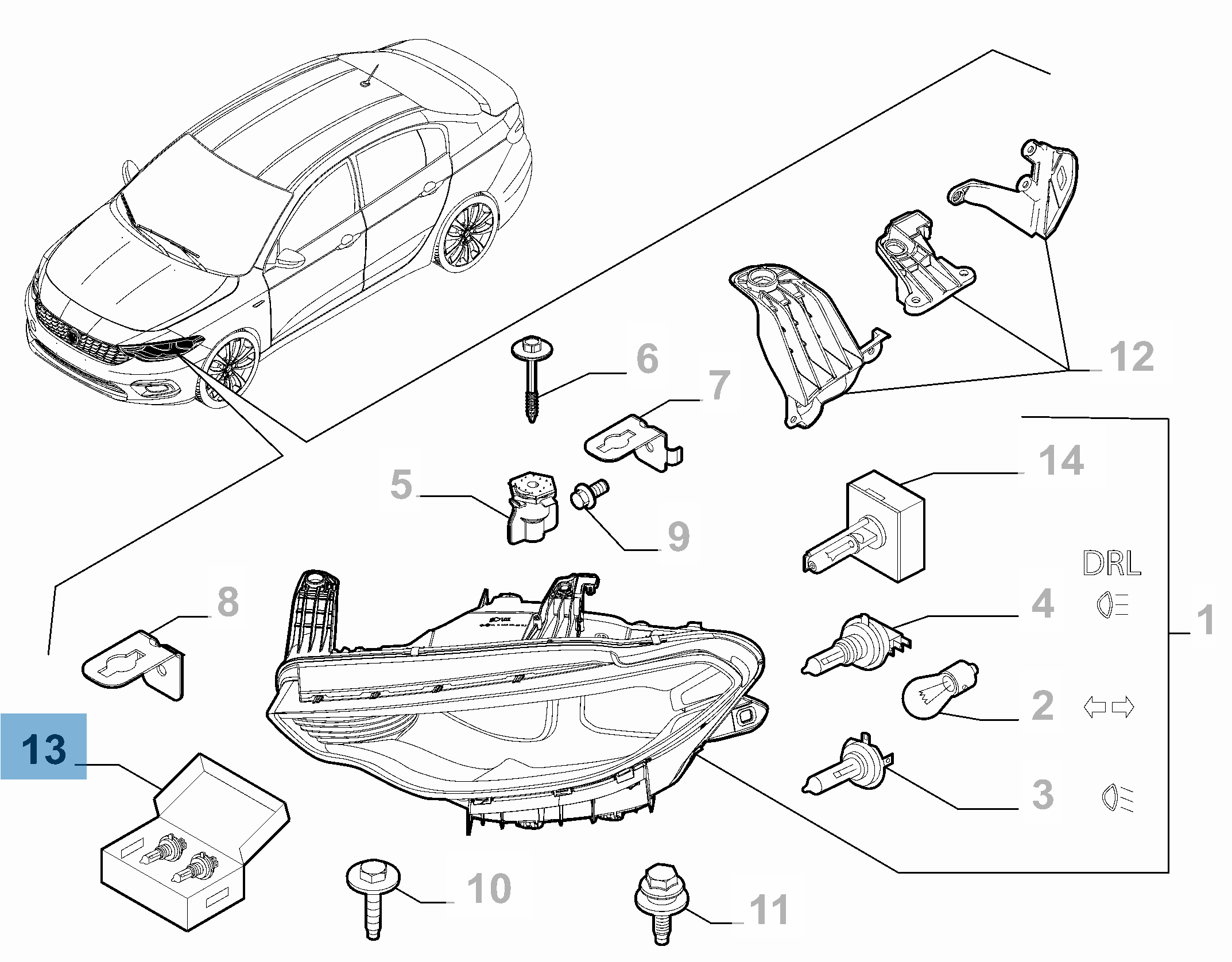 Ampoule H7 Prime - Xenon Effect  alfa-romeo