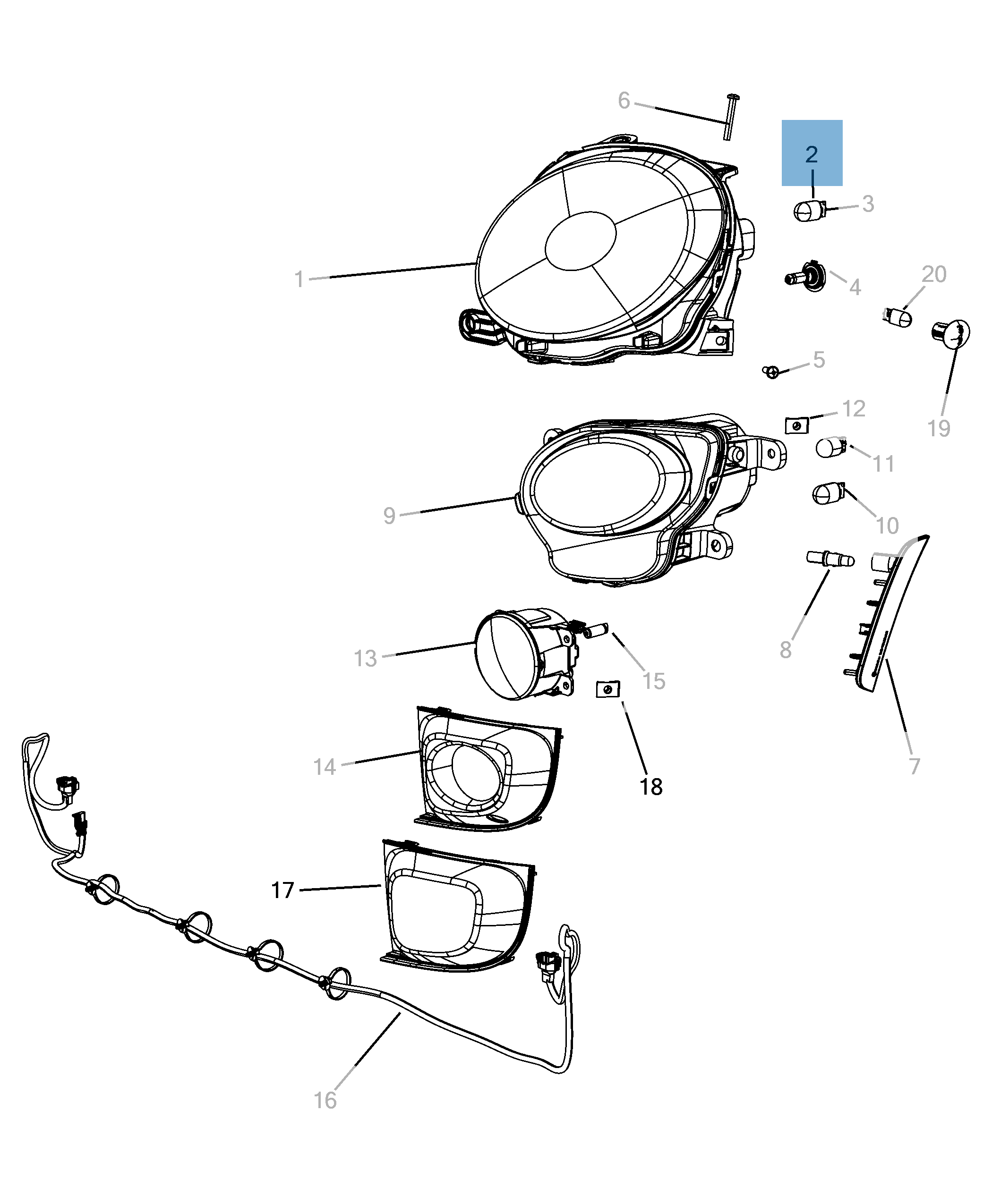 Lampadina H12 53W 12V  lancia