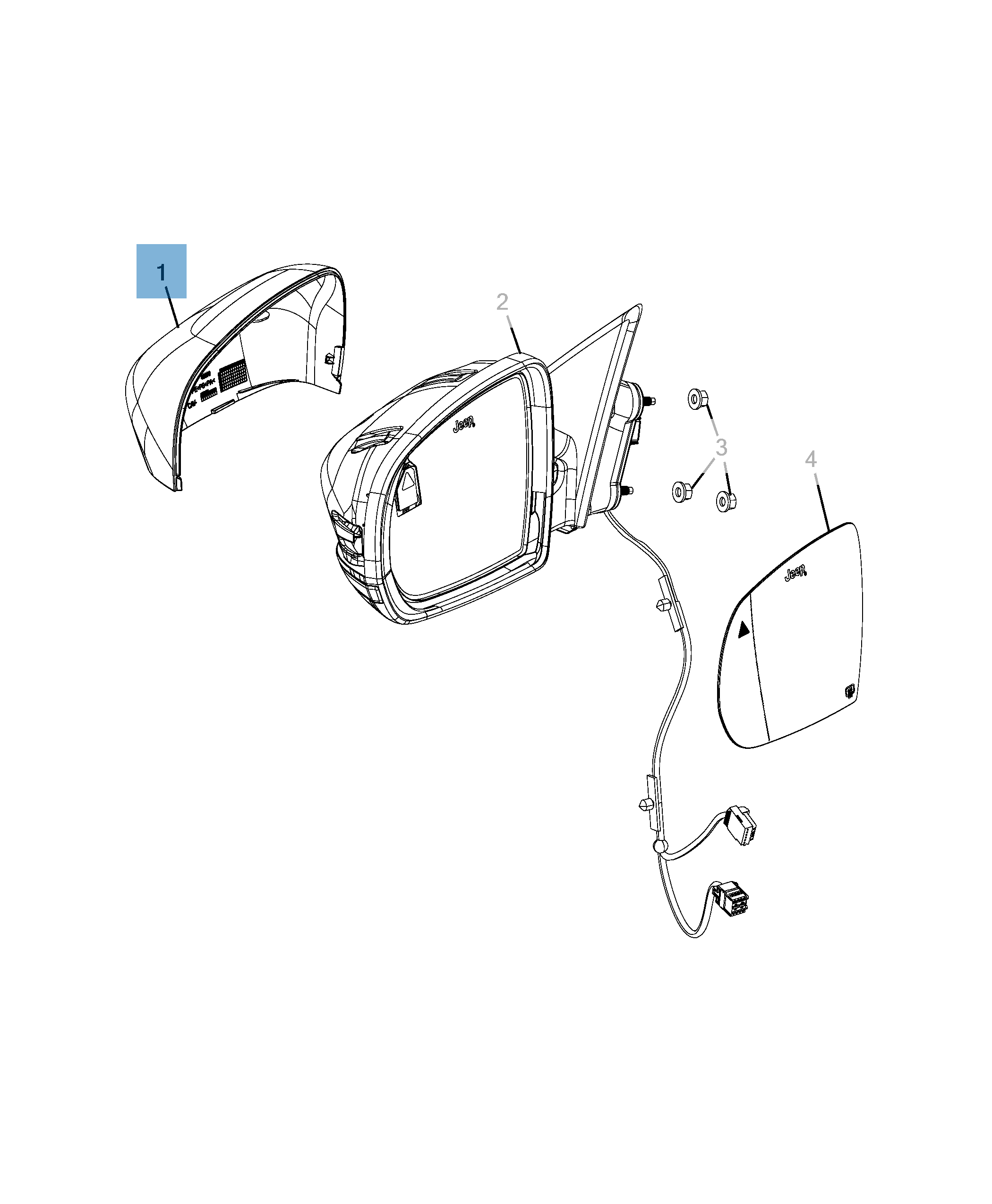 Calotta specchio retrovisore sx  undefined