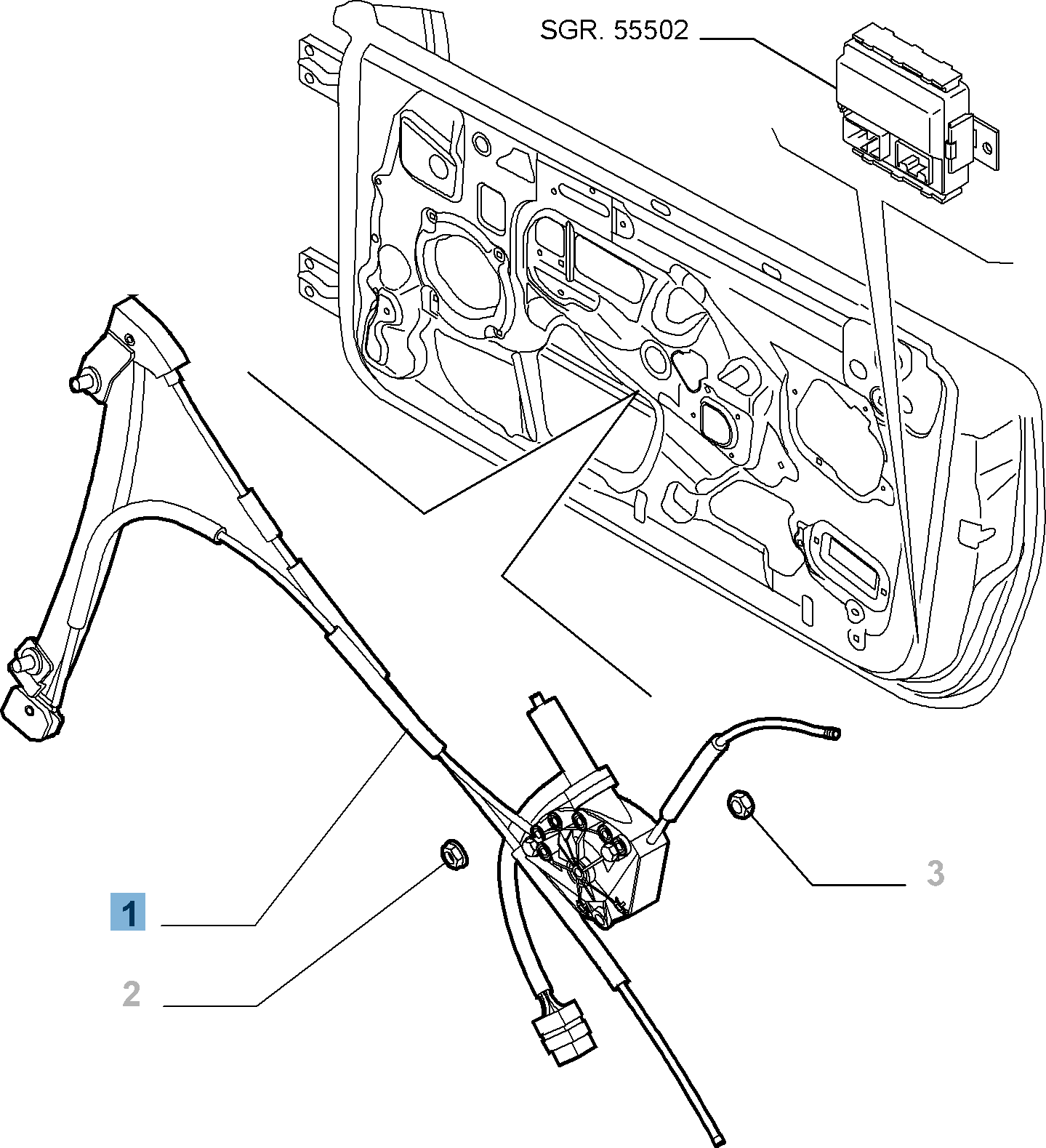 Lève-vitre avant gauche pour Alfa Romeo GT undefined