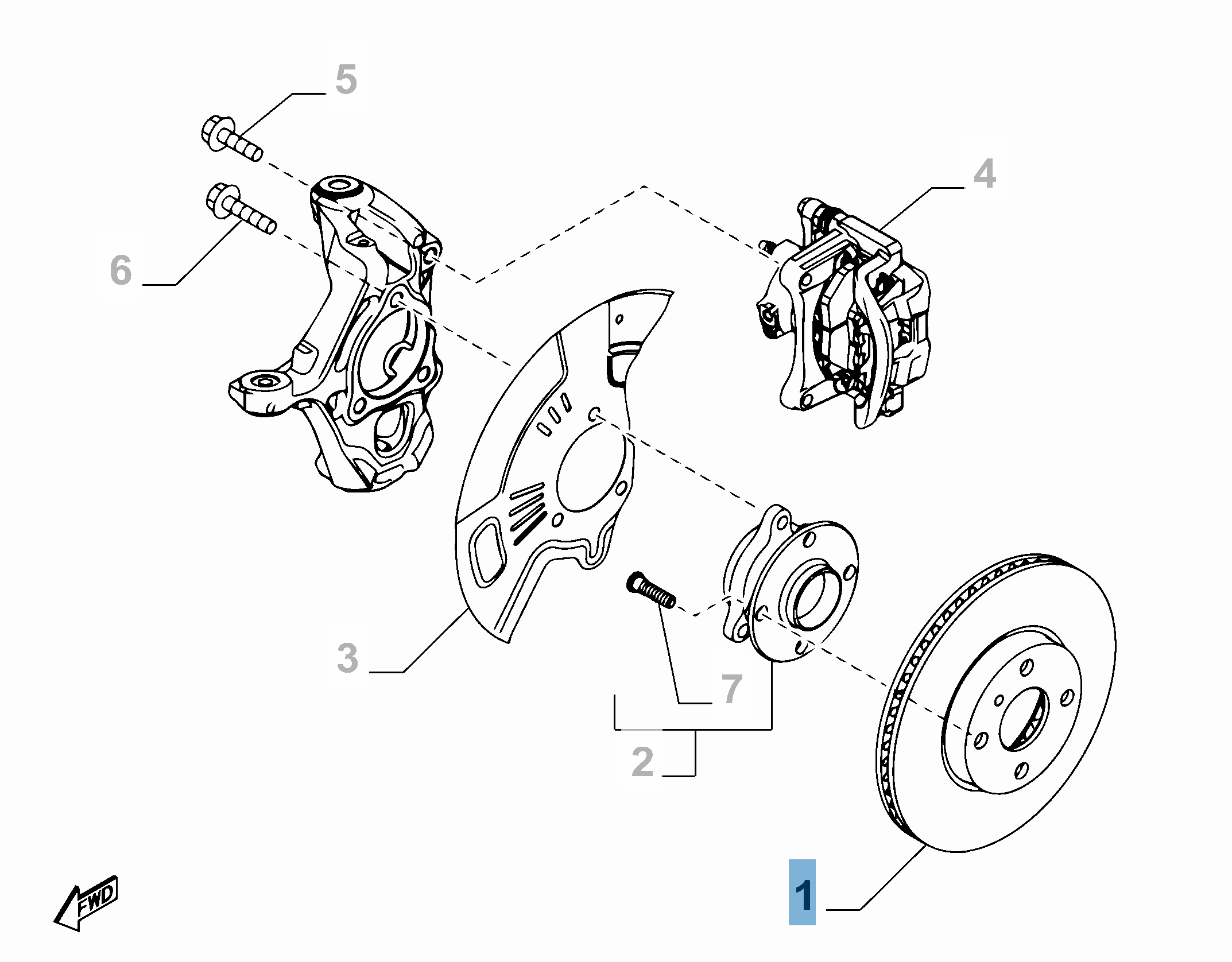 Disque de frein avant pour 124 Spider undefined