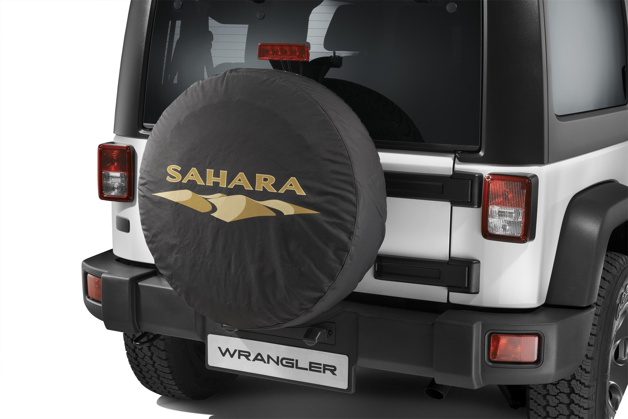 Ersatzradabdeckung mit Sahara-Logo.  undefined