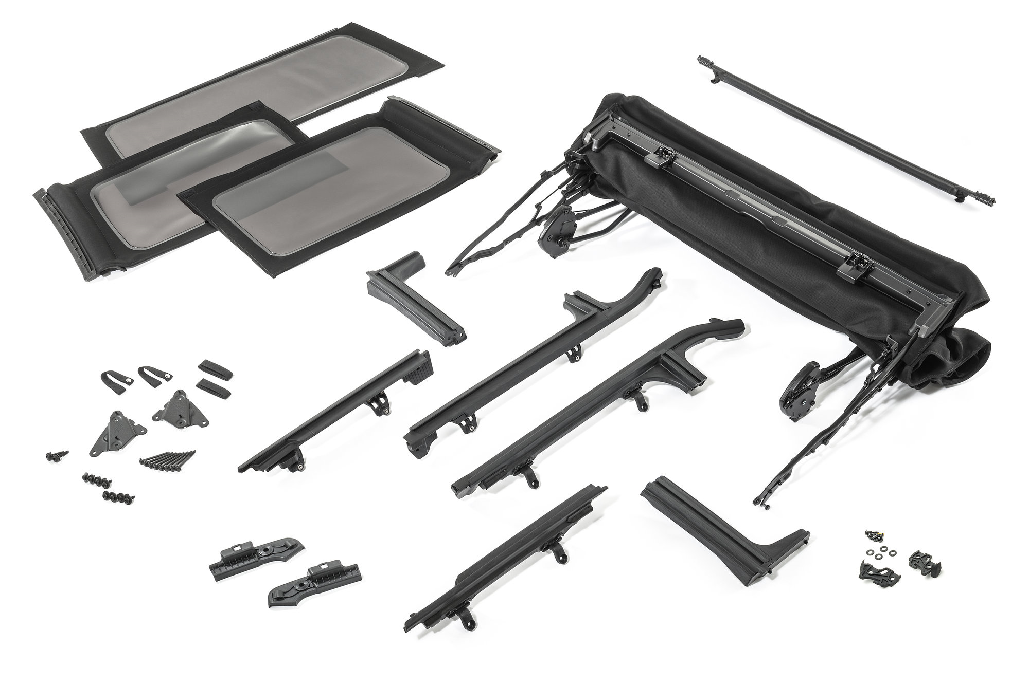Soft top nero con finestrini scuri - 4 porte  jeep