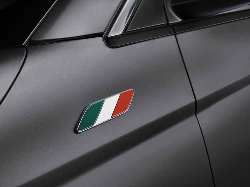 Badge drapeau italien sur l'aile pour Fiat 500 - Kit de 2 badges fiat