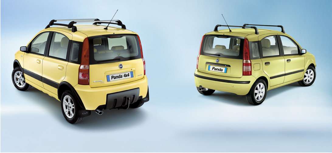Paraspruzzi posteriori per Fiat Panda  fiat