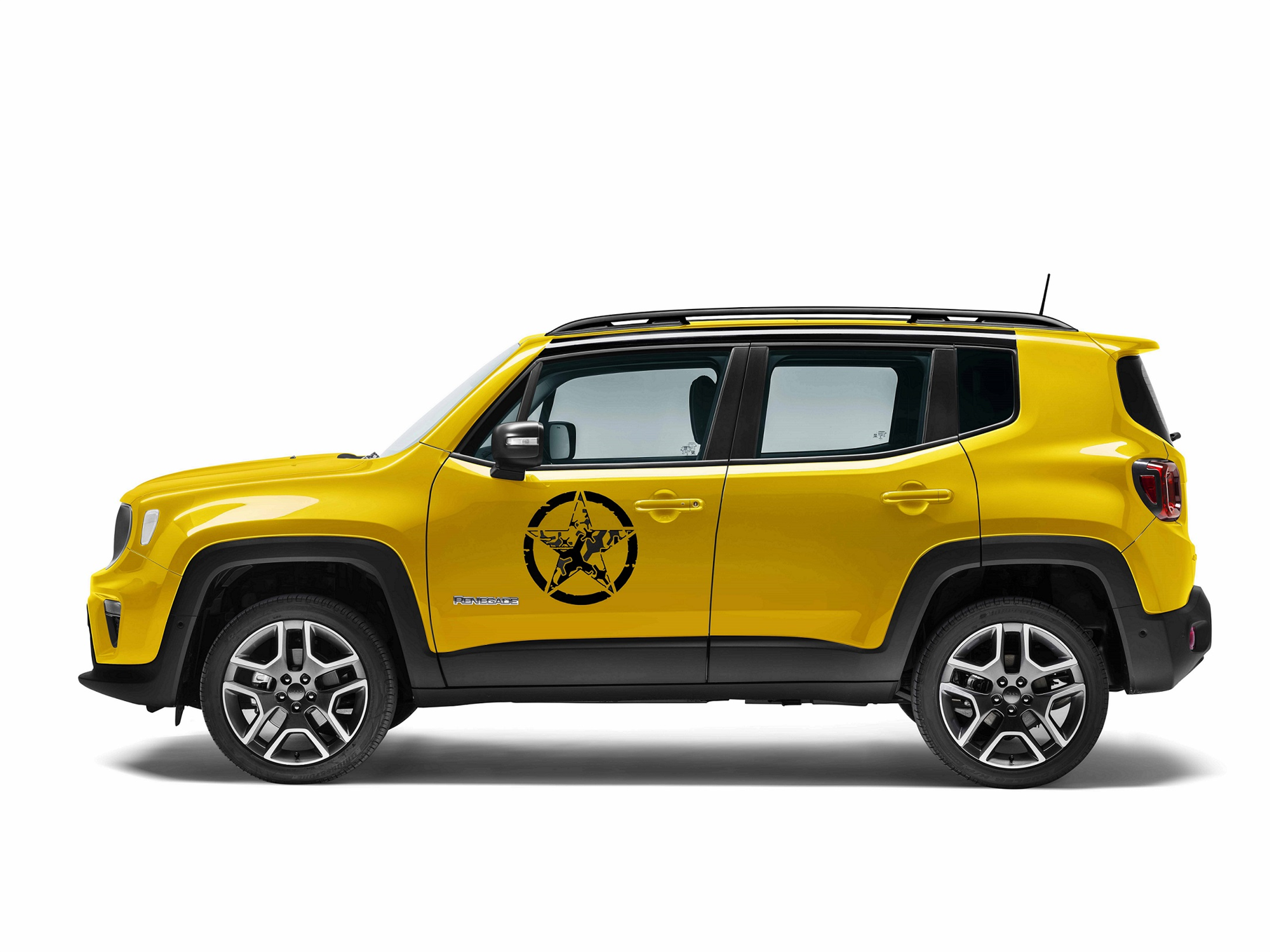 Adhesivo para puertas Us Army Star Camouflage jeep