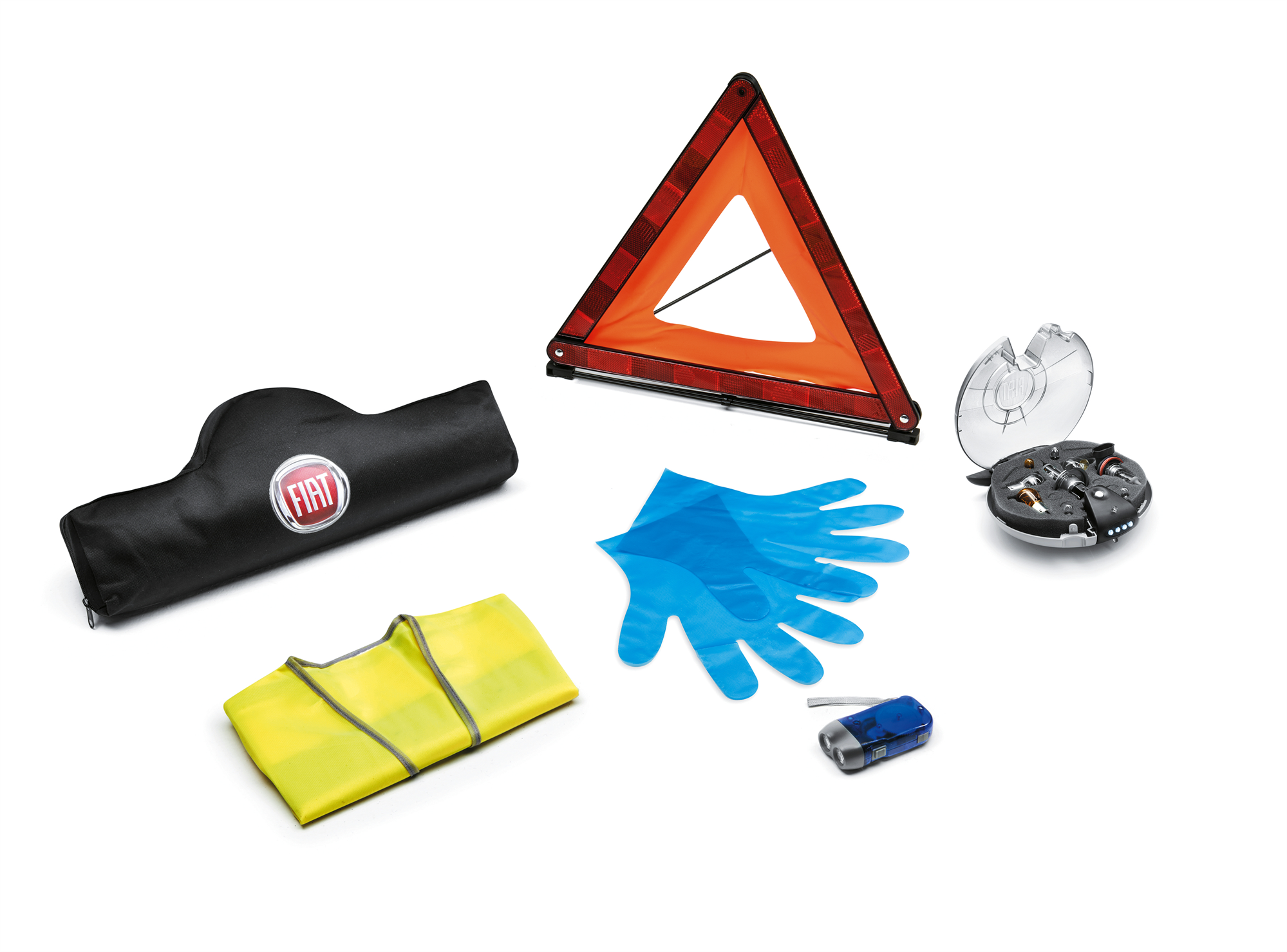 Kit Sicurezza con Triangolo Mini , Guanti, Gilet e Kit lampadine  undefined
