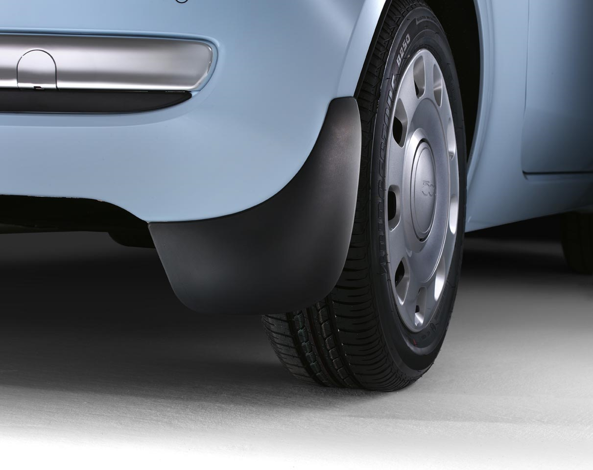 Paraspruzzi posteriori in gomma per Fiat 500  fiat