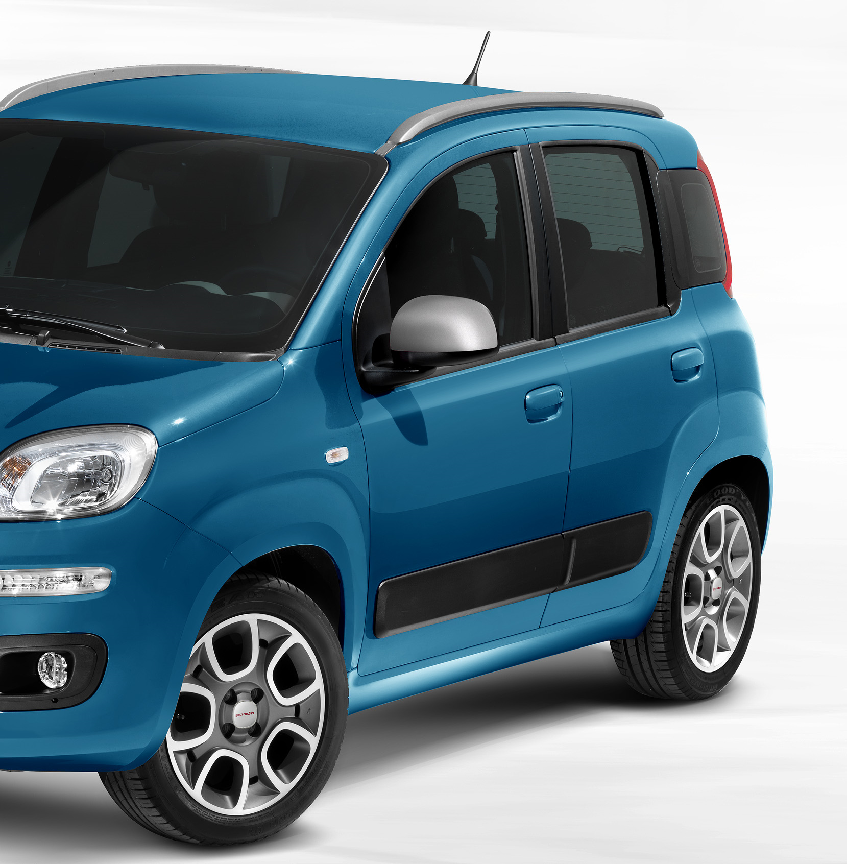 CALOTTE SPECCHI IN GRIGIO OPACO PER FIAT PANDA  fiat