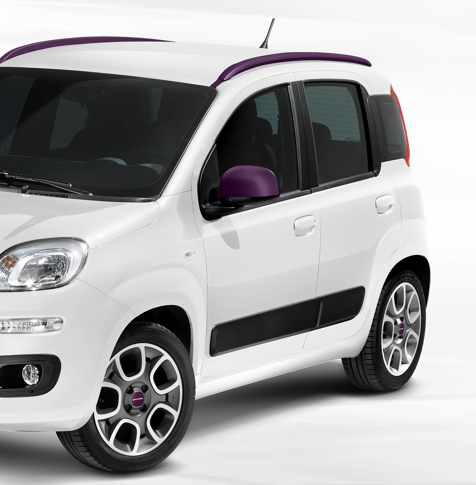 Calotte Specchi In Melanzana Opaco  fiat