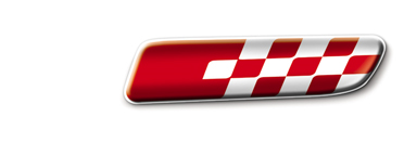 BADGE SPORT ROSSO FONDO BIANCO per fiat 500  fiat