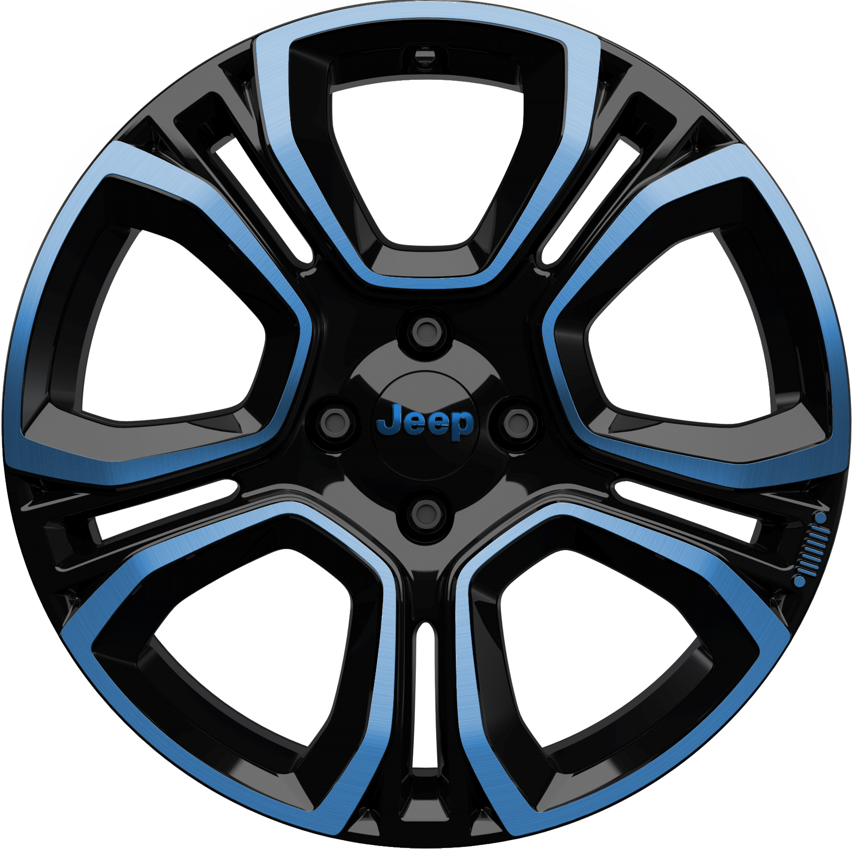 Cerchi in lega - Nero lucido e blu 18''  undefined
