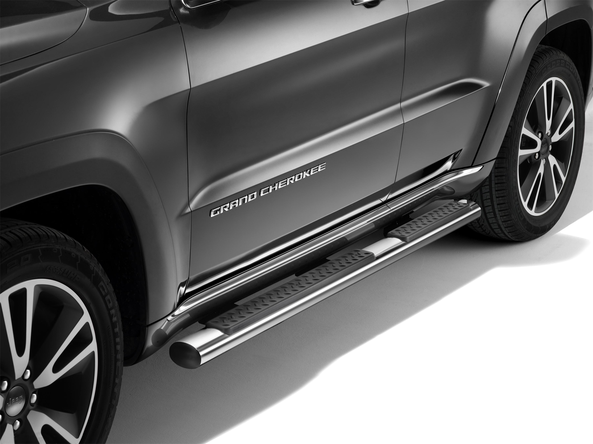 Predellini cromati pedane laterali sottoporta per Jeep Grand Cherokee  jeep