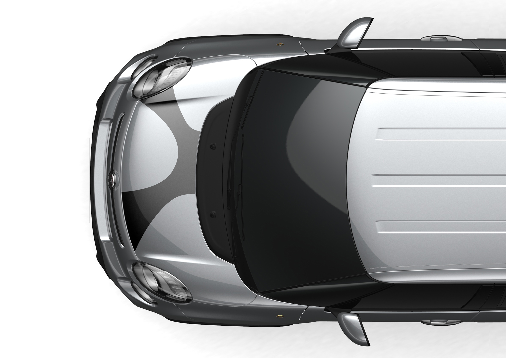 Sticker «Elastic Band» argent foncé fiat
