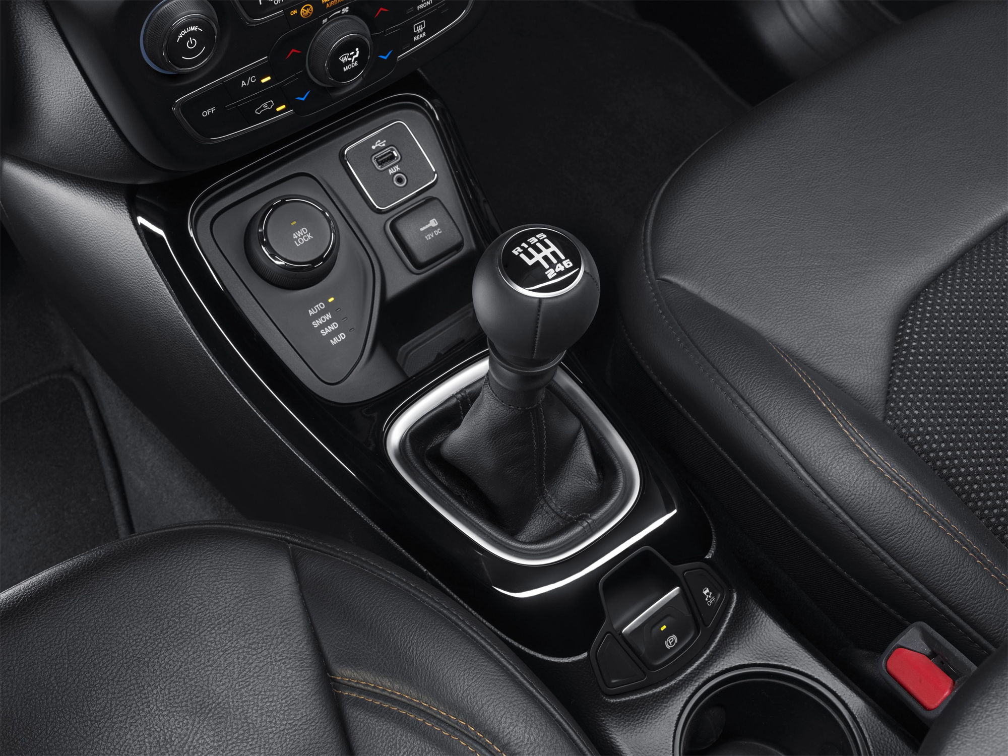 Pomello cambio manuale in pelle per Jeep Renegade  jeep