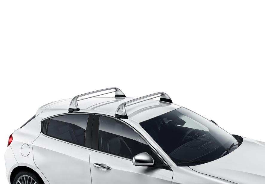 Barre portatutto in alluminio per tetto per Alfa Romeo Giulietta  undefined