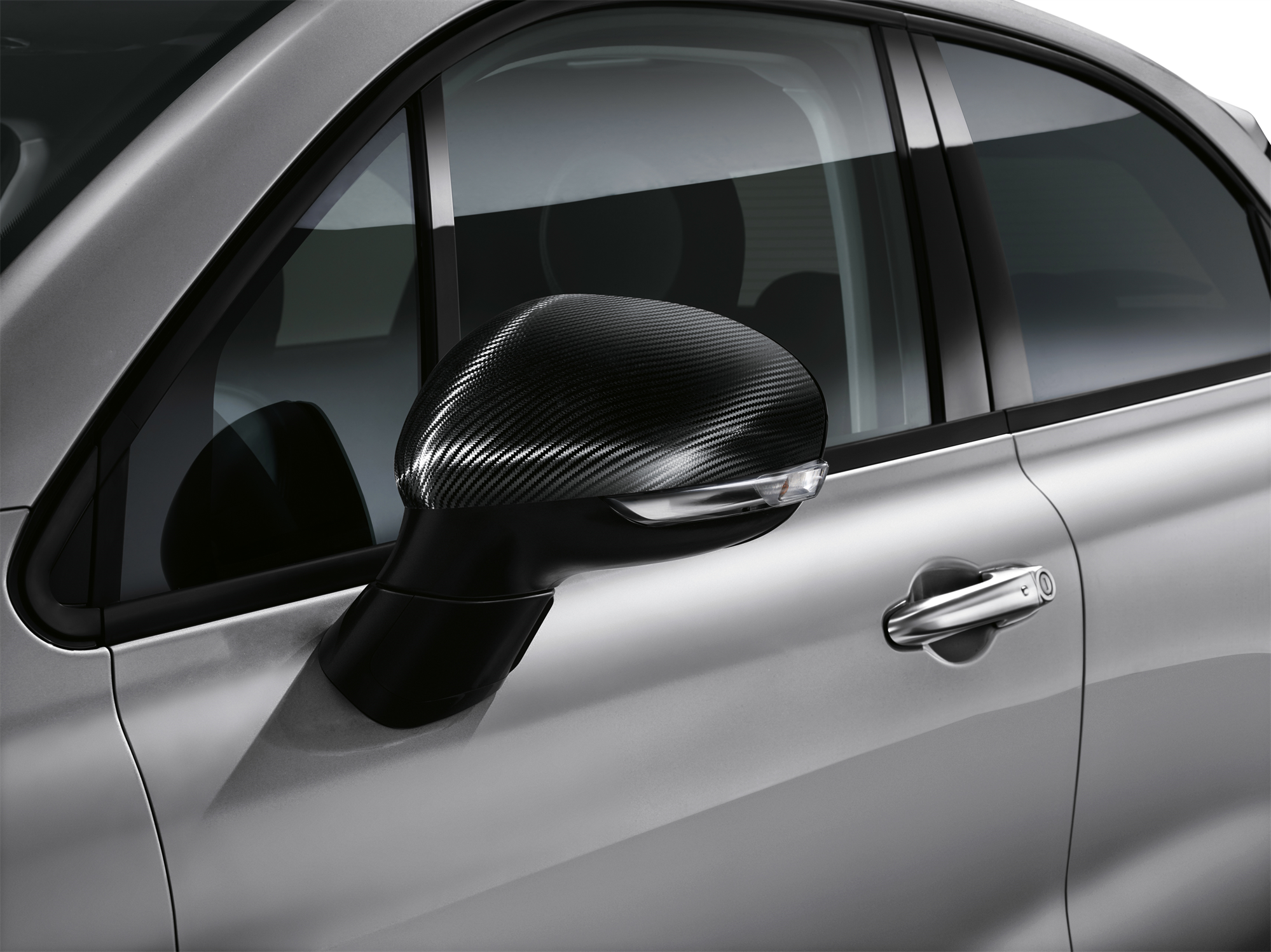 Calotte specchietti effetto carbonio nero per Fiat 500X  undefined