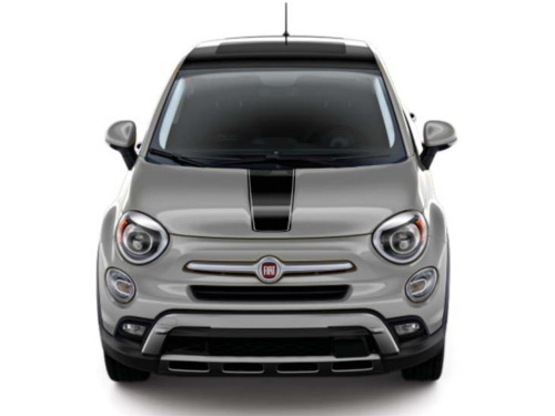 SCHWARZER MOTORHAUBENAUFKLEBER FÜR FIAT 500X undefined
