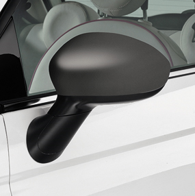Calotte specchietti titanio opaco per Fiat 500  fiat
