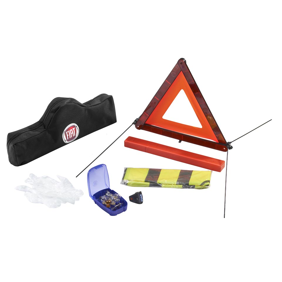 Kit de seguridad con triángulo y chaleco reflectante  fiat