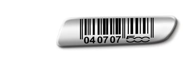 Badge Codice A Barre  fiat