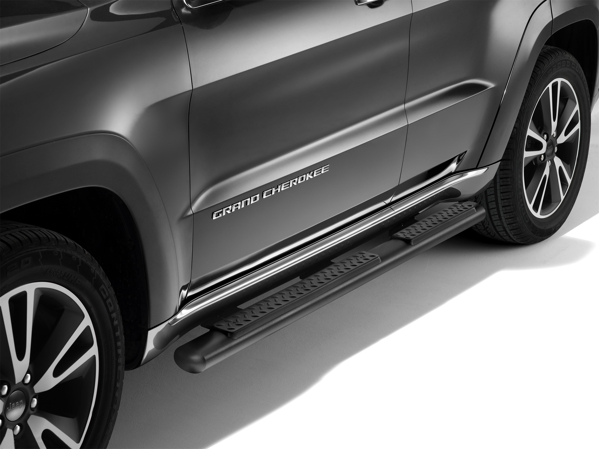 Predellini neri pedane laterali sottoporta per Jeep Grand Cherokee  jeep
