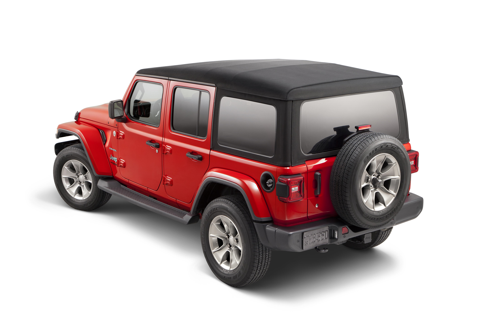 Soft top nero con finestrini scuri - 4 porte  jeep