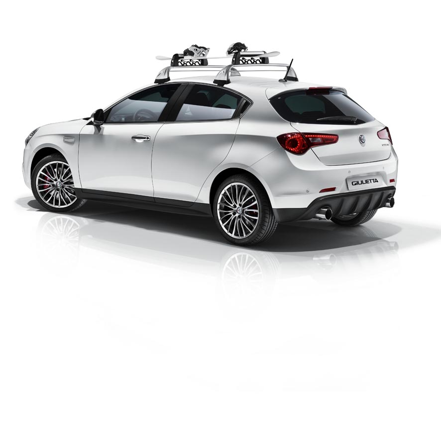 Portaesquís y portatabla de snowboard para barras portaobjetos  alfa-romeo