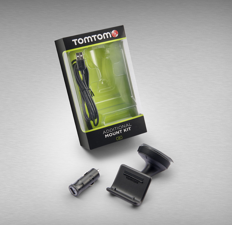 Kit ventosa e cavo di alimentazione per PND TomTom  fiat