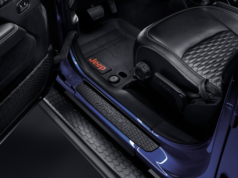 Schwarze Fußablage für JEEP Wrangler, 4 Türen undefined