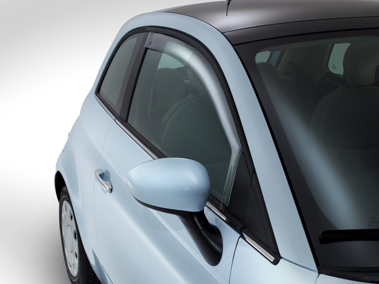 Déflecteurs avant pour vitres latérales de Fiat 500  fiat