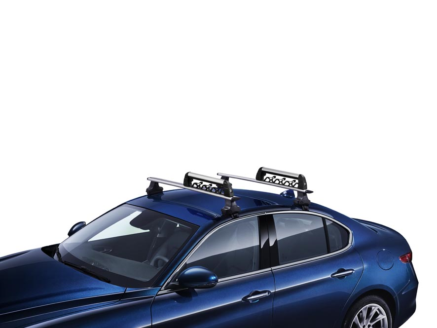 Portaesquís y portatabla de snowboard para barras portaobjetos  alfa-romeo